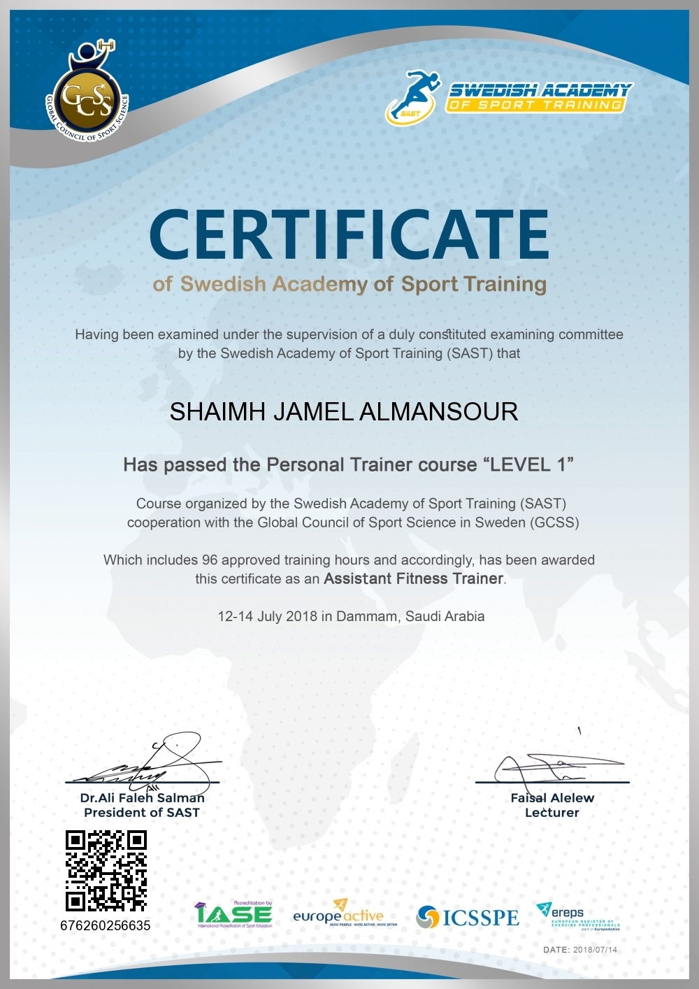 SHAIMH JAMEL ALMANSOUR